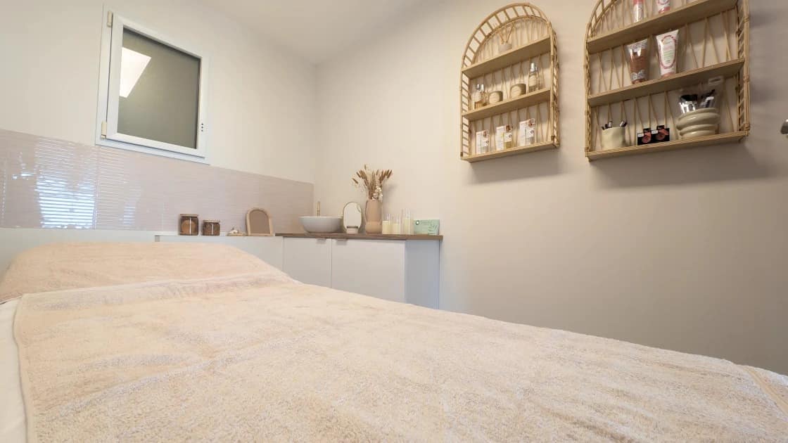 Cabine de soin du visage apaisante